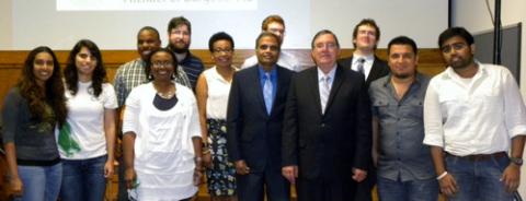 Dr. Dantu and his students with Congressman Michael Burgess